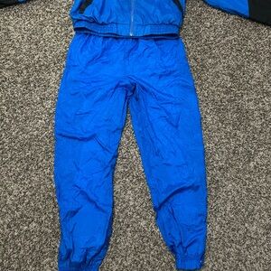 Vintage 90s Colorblock Windbreaker Tracksuit | Retro Nylon Jogger Set | Unisex M
